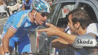 Bettini con il ct Ballerini a un campionato del mondo