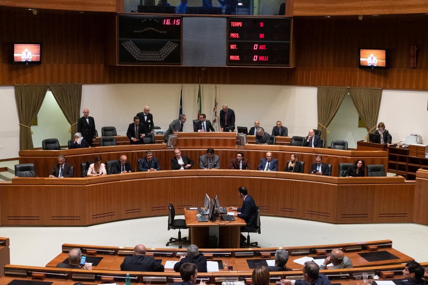 L'aula del consiglio regionale