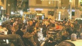 Fabio Traversi e, sopra, la movida