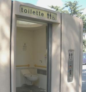 <b>SPORCO. </b>Un bagno pubblico in citt&agrave;  