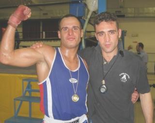<b>CLASSE.</b> Valerio Pirone insieme al maestro Donato Salvemini 
