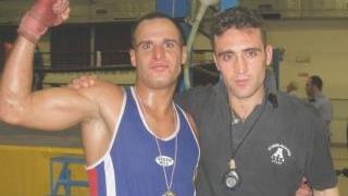<b>CLASSE.</b> Valerio Pirone insieme al maestro Donato Salvemini