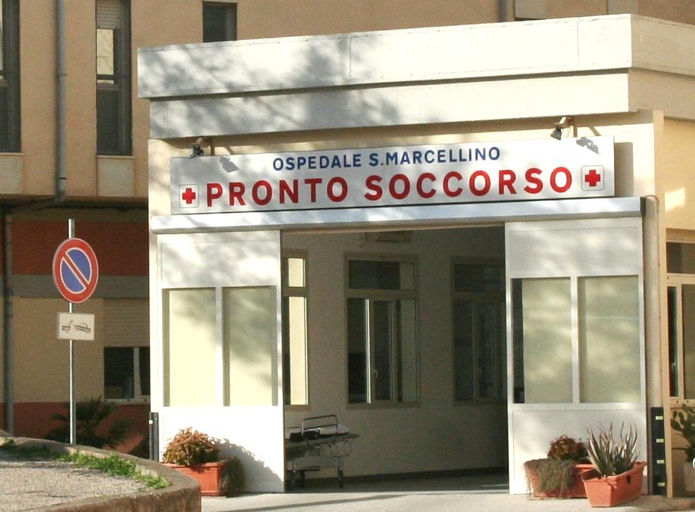 Il pronto soccorso dell'ospedale di San Marcellino