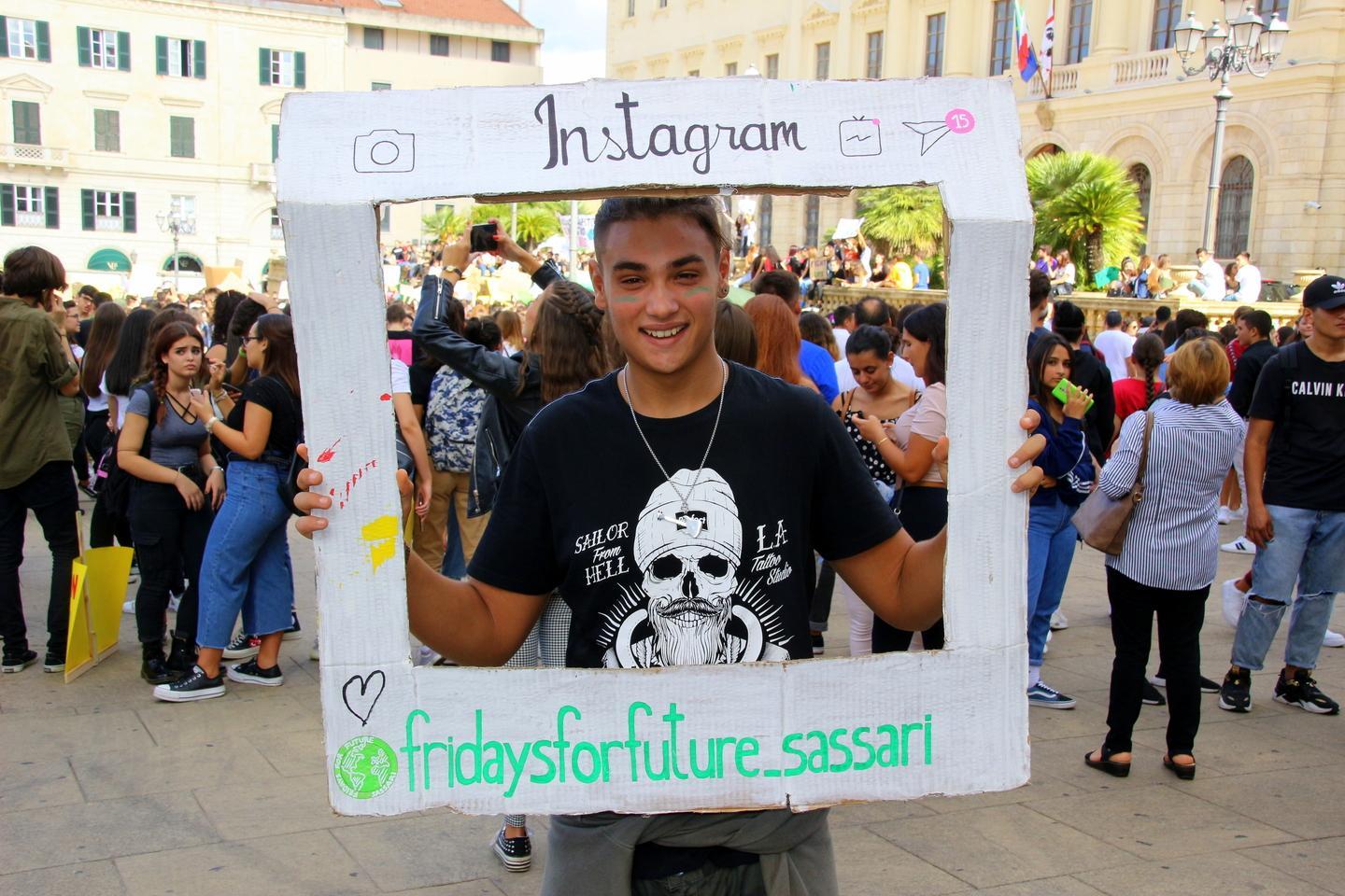 Una manifestazione di Fridays for Future a Sassari