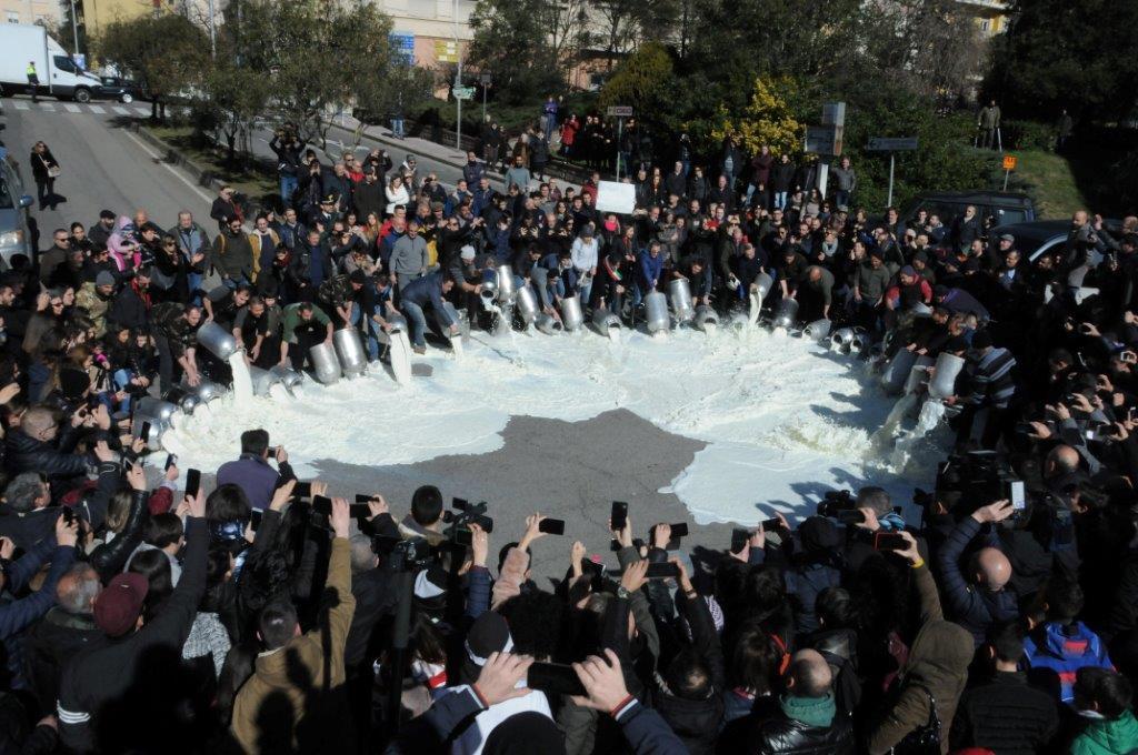 La protesta dei pastori, immagine di repertorio