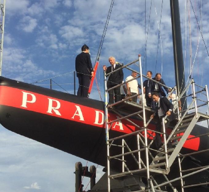 Conte e Tronchetti Provera a colloquio su Luna Rossa (foto luciano onnis)