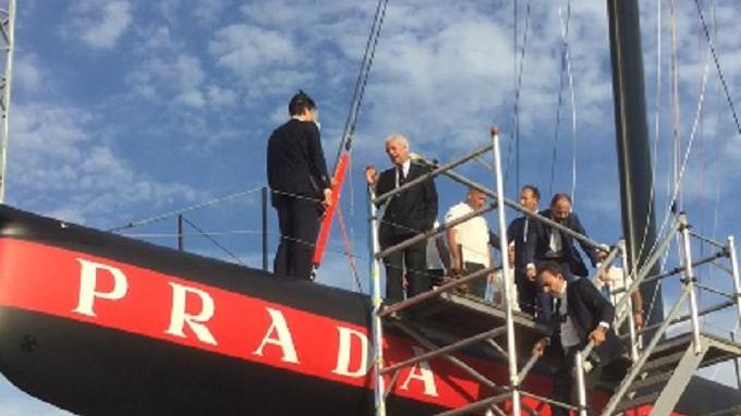 Conte e Tronchetti Provera a colloquio su Luna Rossa (foto luciano onnis)