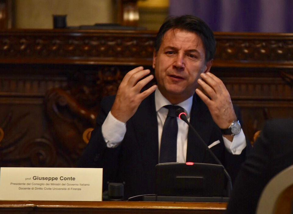 Giuseppe Conte in prefettura a Cagliari (foto rosas)