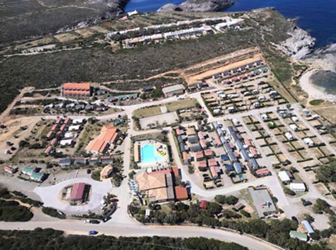 Veduta aerea del camping di Cala Sapone