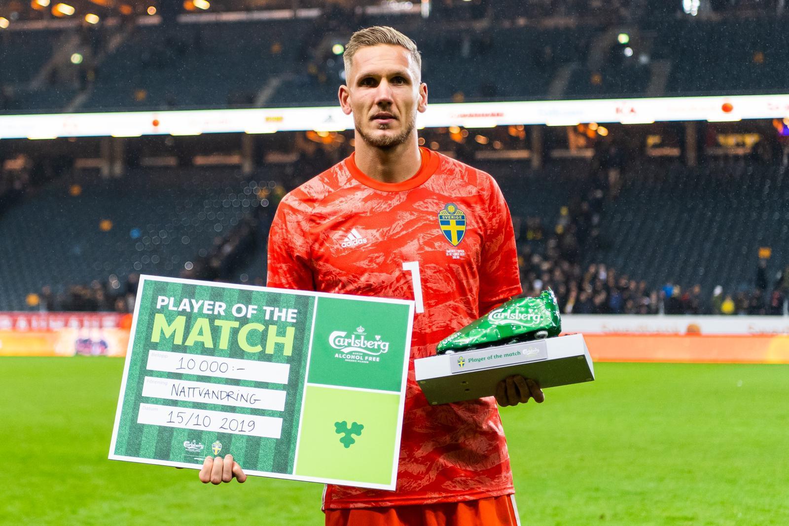 Il portiere del Cagliari Robin Olsen