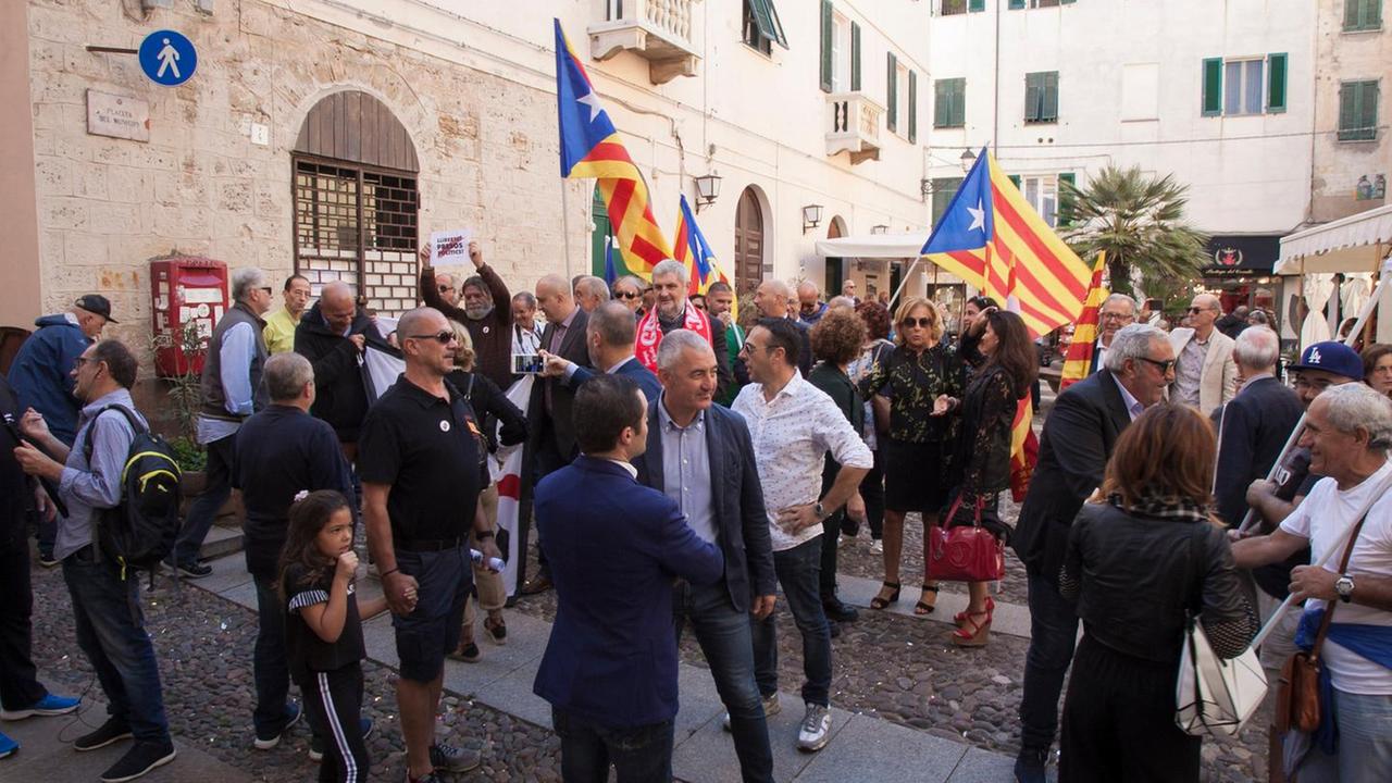 Solidarietà con protesta catalana 