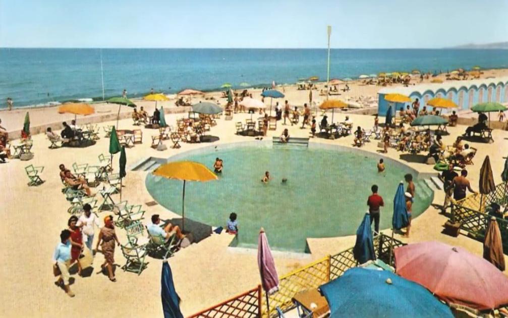 Il lido Iride in una foto d'epoca (dal sito https://www.sassari900.it/)