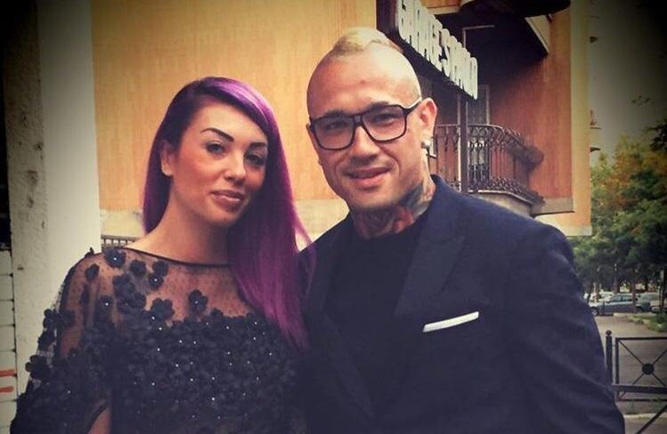 Radja Nainggolan con la moglie Claudia Lai