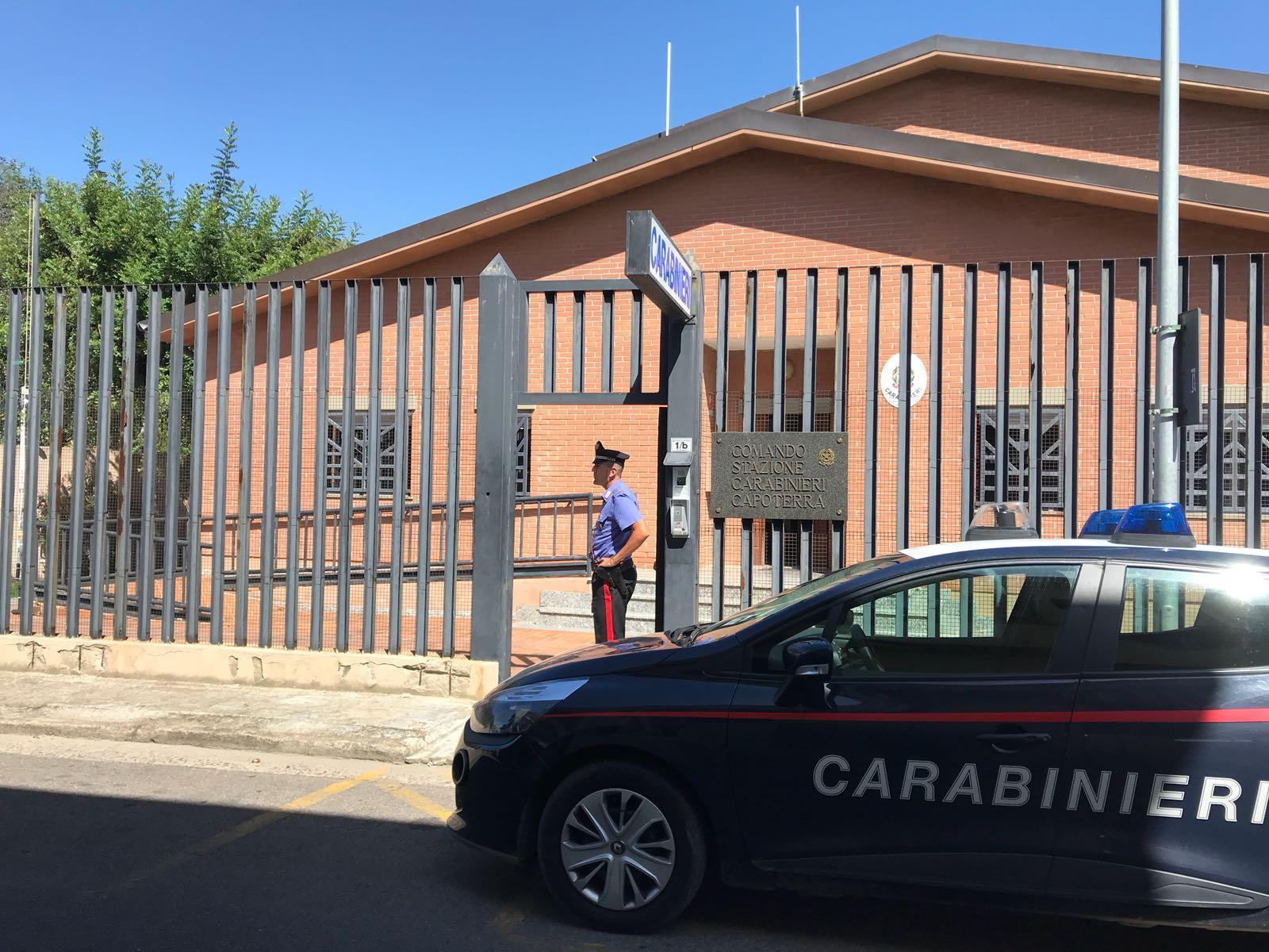 La caserma dei carabinieri di Capoterra