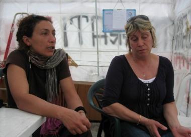 Sopra da sinistra Claudia Cerase e Serenella Ceccarini    
