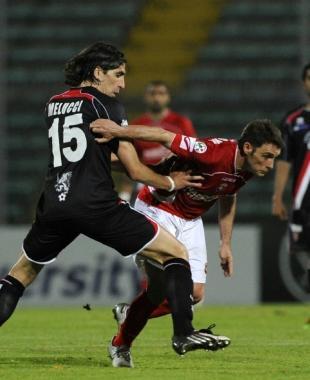 <b>DUELLO.</b> Melucci contro Colacone 