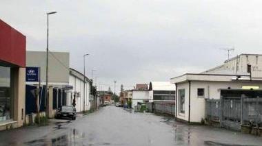 A destra via Del Bravo e sotto l’ospedale