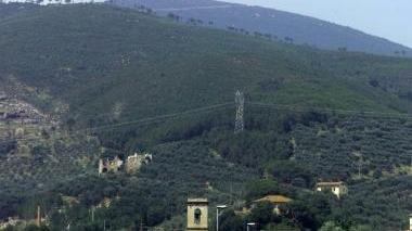 Una veduta del Monte Pisano nella zona di Vicopisano