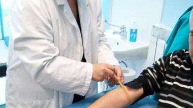Un prelievo di sangue
