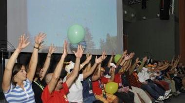 Il teatro del Dynamo Camp dove si terrà la premiazione
