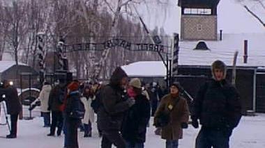 Studenti in visita ad Auschwitz