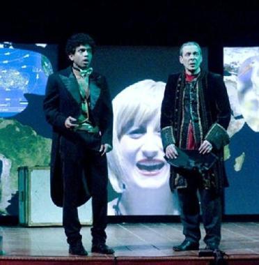 <b>SUL PALCO. </b>Un momento dello spettacolo 