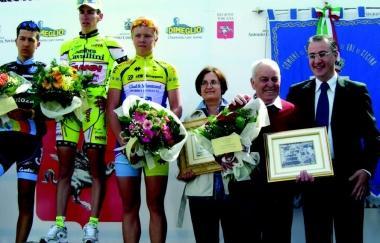La premiazione della seconda tappa a Castelnuovo 