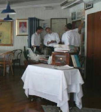 Al lavoro in un ristorante
