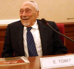 Ablondi festeggia Toaff che spegne 95 candeline