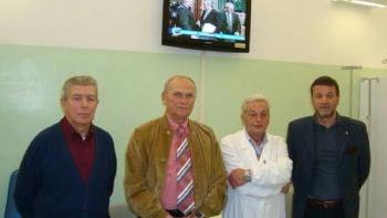 Da destra Fini, Curcio, Dominici e Baldini