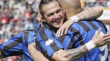 I nerazzurri festeggiano dopo un gol