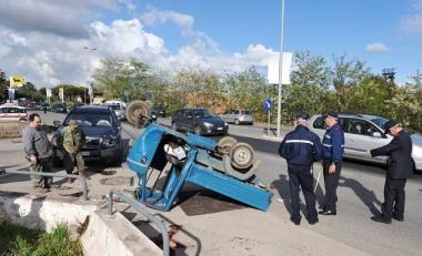 Tre immagini del tragico incidente in viale Unit&agrave; dItalia dove ieri pomeriggio hanno perso la vita due anziani coniugi: Leo Venturi e Rosella Boldrini   