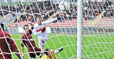 Il gol di Innocenti nella gara al Melani  