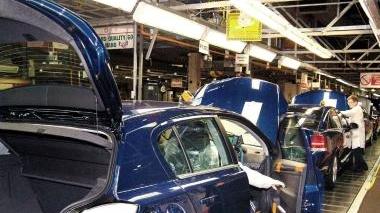 L’interno di uno stabilimento automobilistico