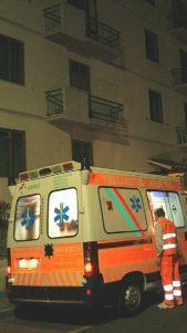 Una ambulanza della Misericordia di Certaldo 