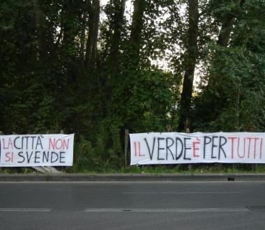 Una protesta contro il cemento a S. Anna 