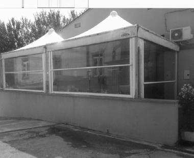Il gazebo della pizzeria Runner 
