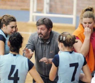 Alberizzi durante un time out 