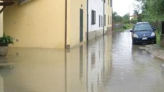 Un’immagine degli allagamenti