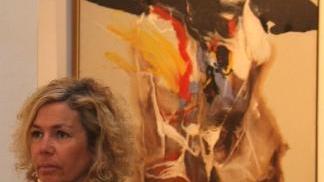 Uno dei dipinti di Jenkins esposto a Palazzo Pacchiani