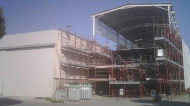 Il cantiere Cesis in viale Zaccagna