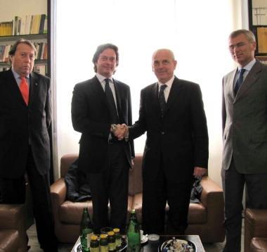Da sinistra Nebbiai, Moretti, Kutuf&agrave; e Mascarello 