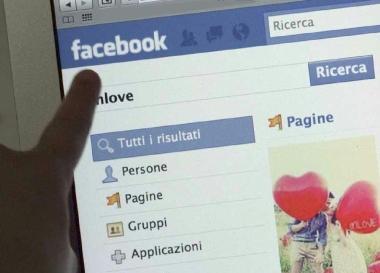 Una schermata di Facebook divenuto per alcune persone il network galeotto    