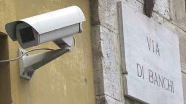 Due telecamere già installate all’interno e fuori di un negozio del centro