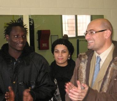 Ali con la moglie e il sindaco Simone Millozzi 