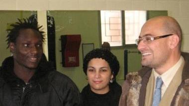 Ali con la moglie e il sindaco Simone Millozzi
