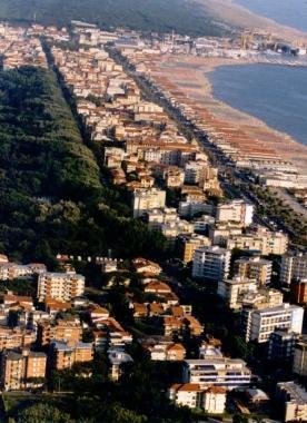 Unimmagine panoramica di Viareggio   