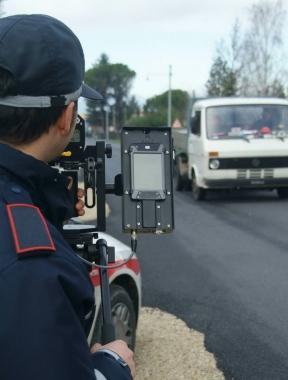 Un controllo della polizia municipale di Capannori 