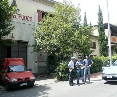 Lingresso dellex caserma dei vigili del fuoco in corso Roma 