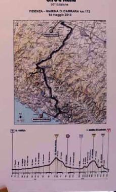 La mappa del Giro 